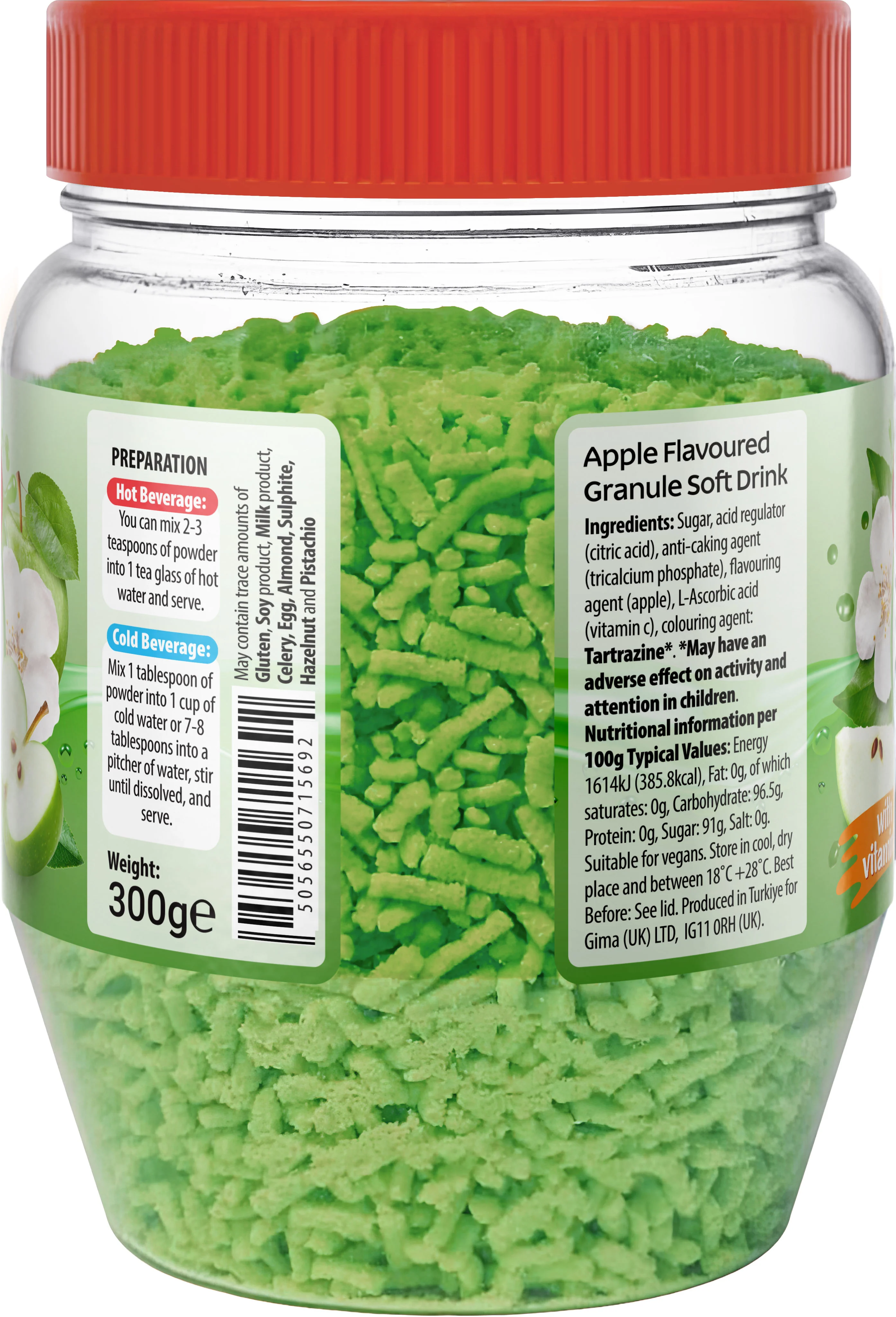 Bodrum Apple-Flavoured Instant Drink 300g - Image 2
