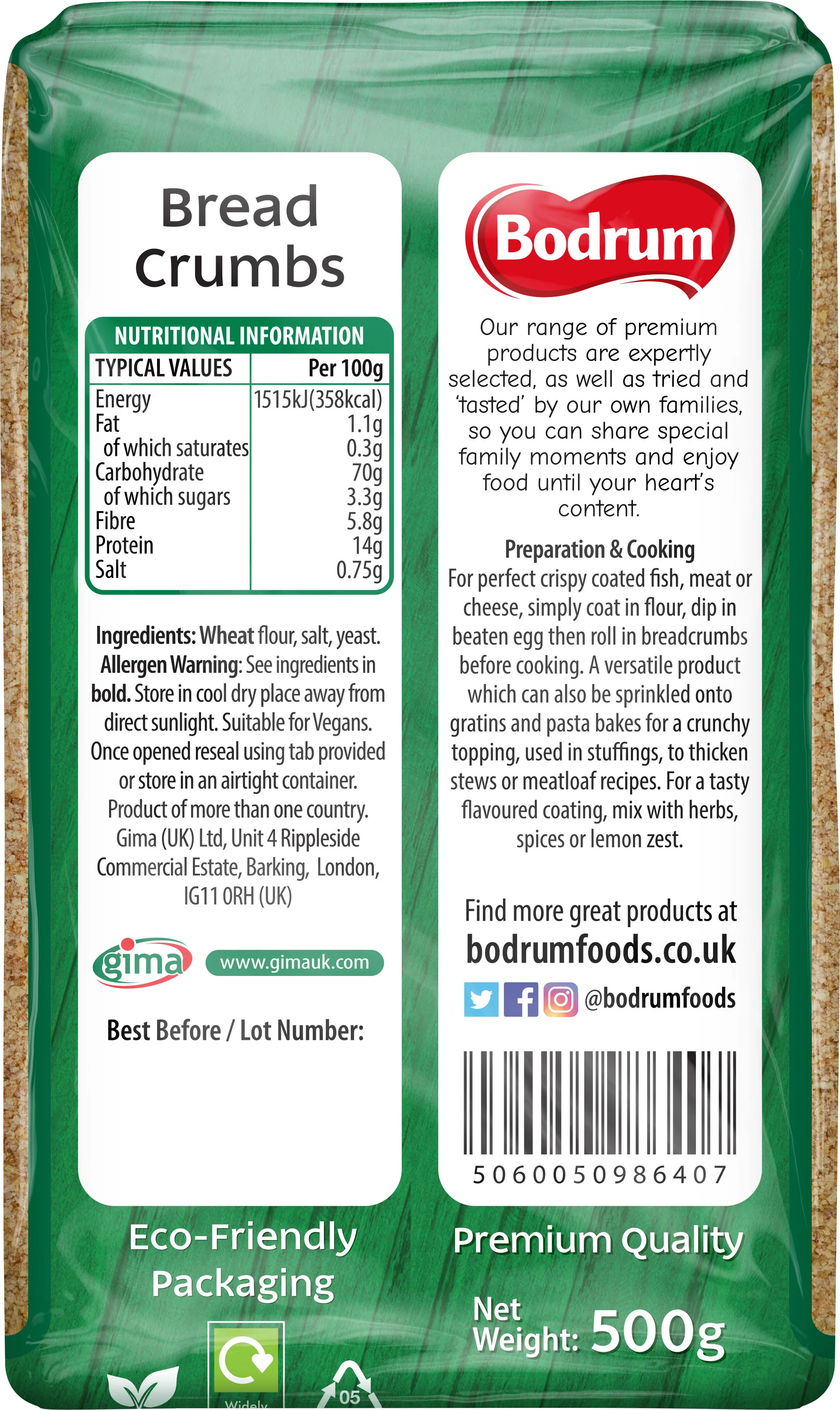 Bodrum Breadcrumbs 500g - Image 2