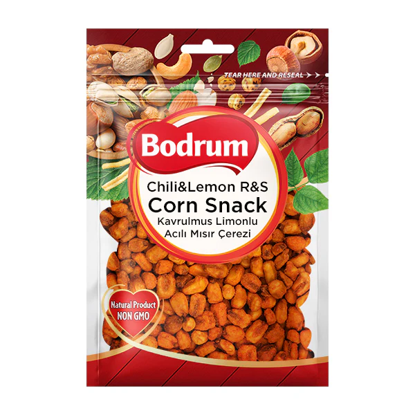 Bodrum Corn Snack Chili Lemon Roasted & Salted 140g