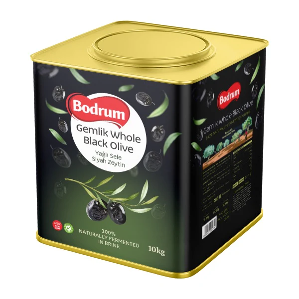 Bodrum Gemlik Whole Black Olives 10kg
