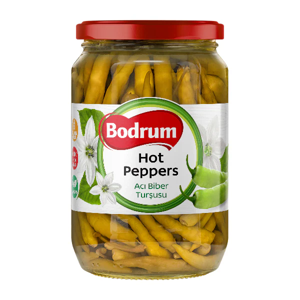 Bodrum Pickled Hot Peppers 630g