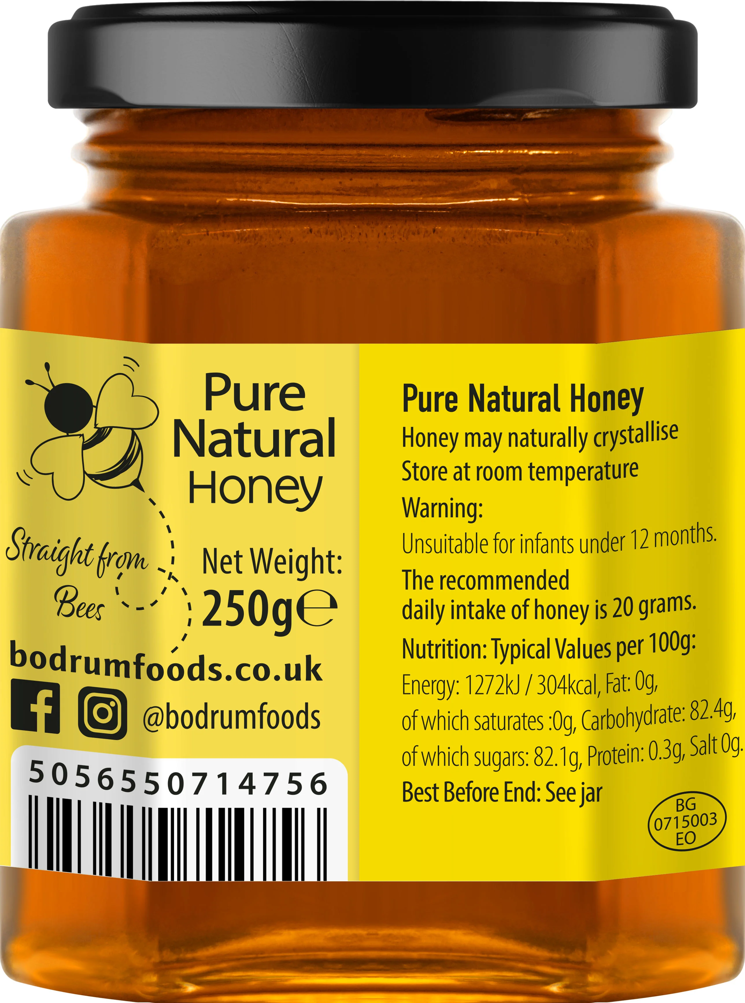 Bodrum Pure & Natural Honey 250g - Image 2
