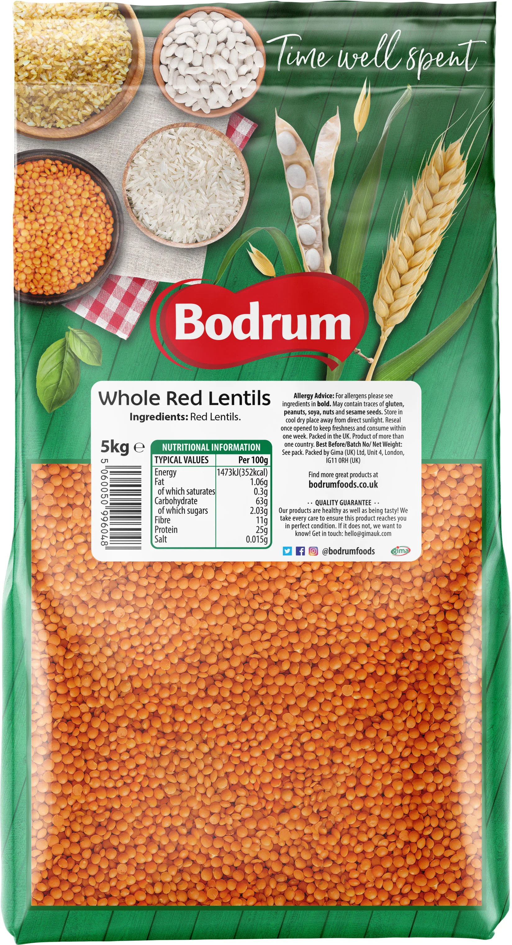 Bodrum Red Lentils 5kg - Image 2