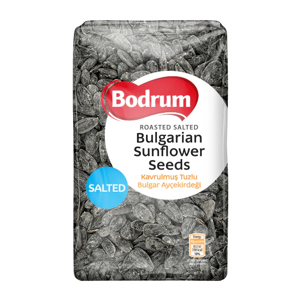 Bodrum Roasted & Salted Bulgarian Black Sunflower Seeds 300g